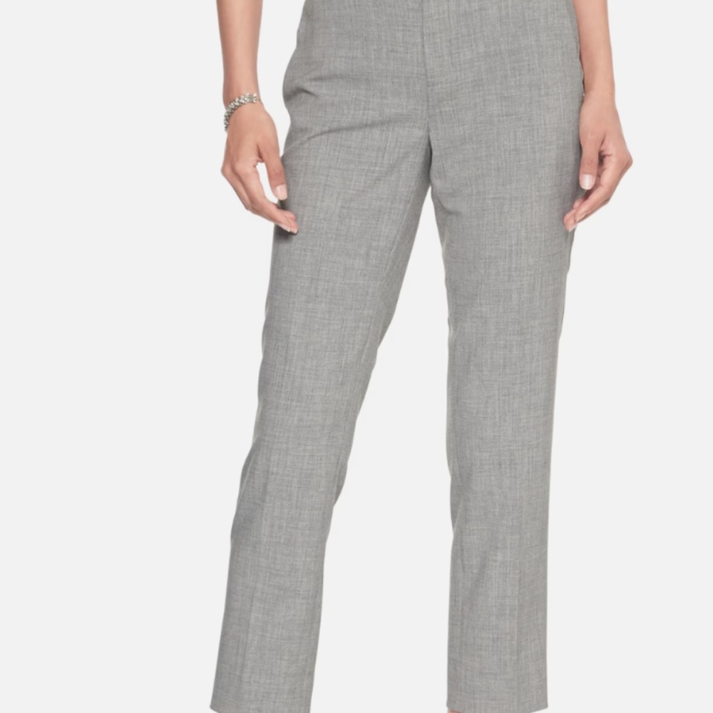Banana Republic Avery Grey slim mid rise Dress Pant Women